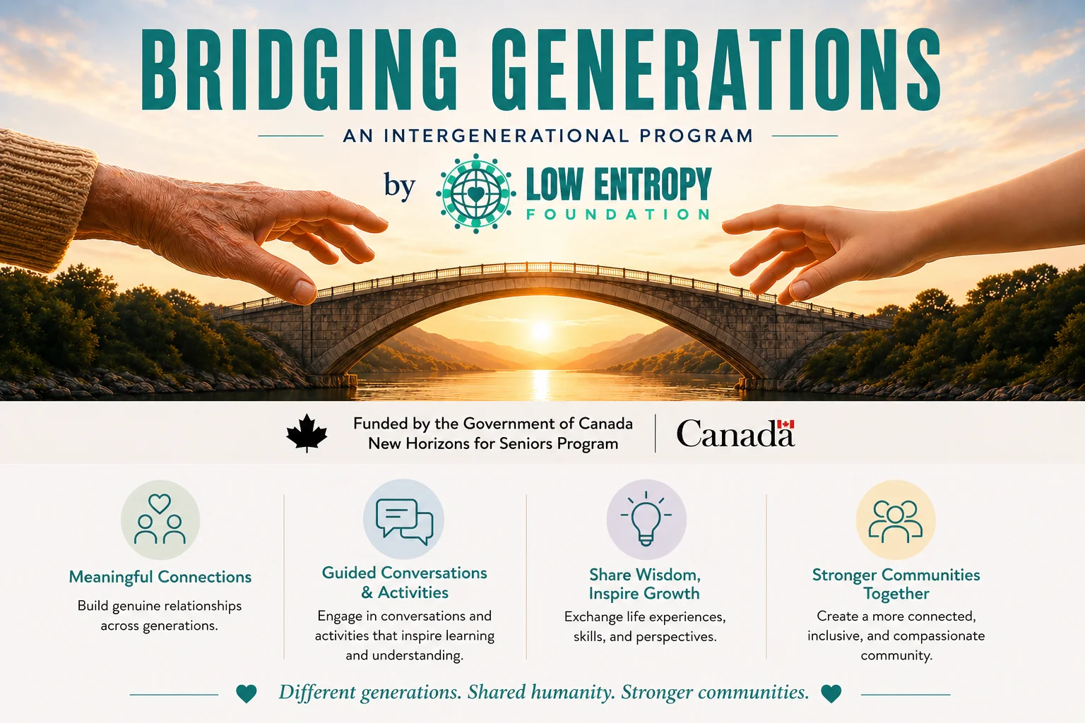 Bridging Generations - Low Entropy Foundation