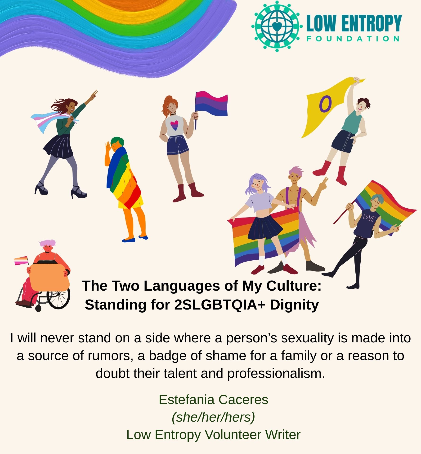 The Two Languages of My Culture: Standing for 2SLGBTQIA+ Dignity
