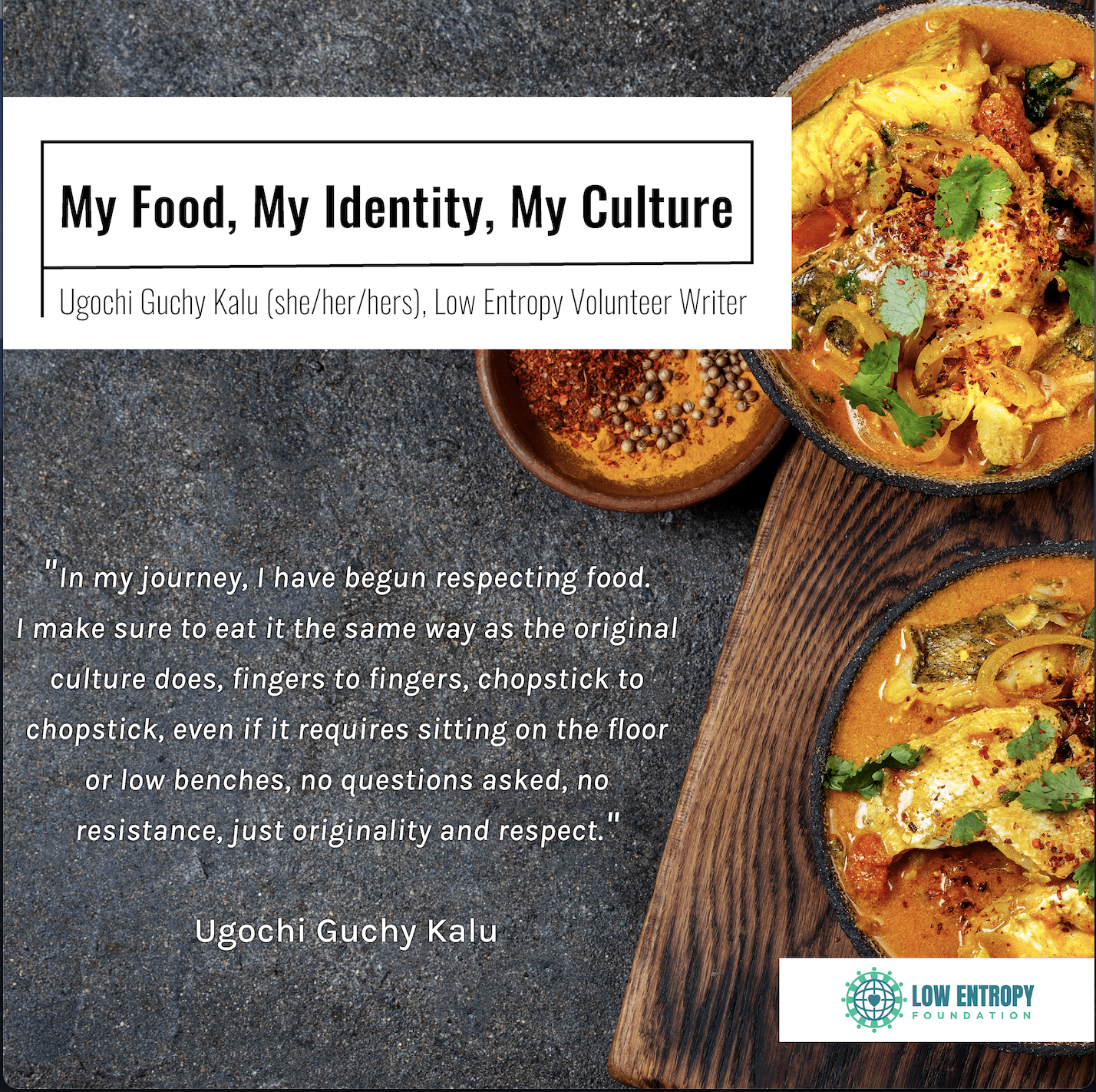 My Food, My Identity, My Culture