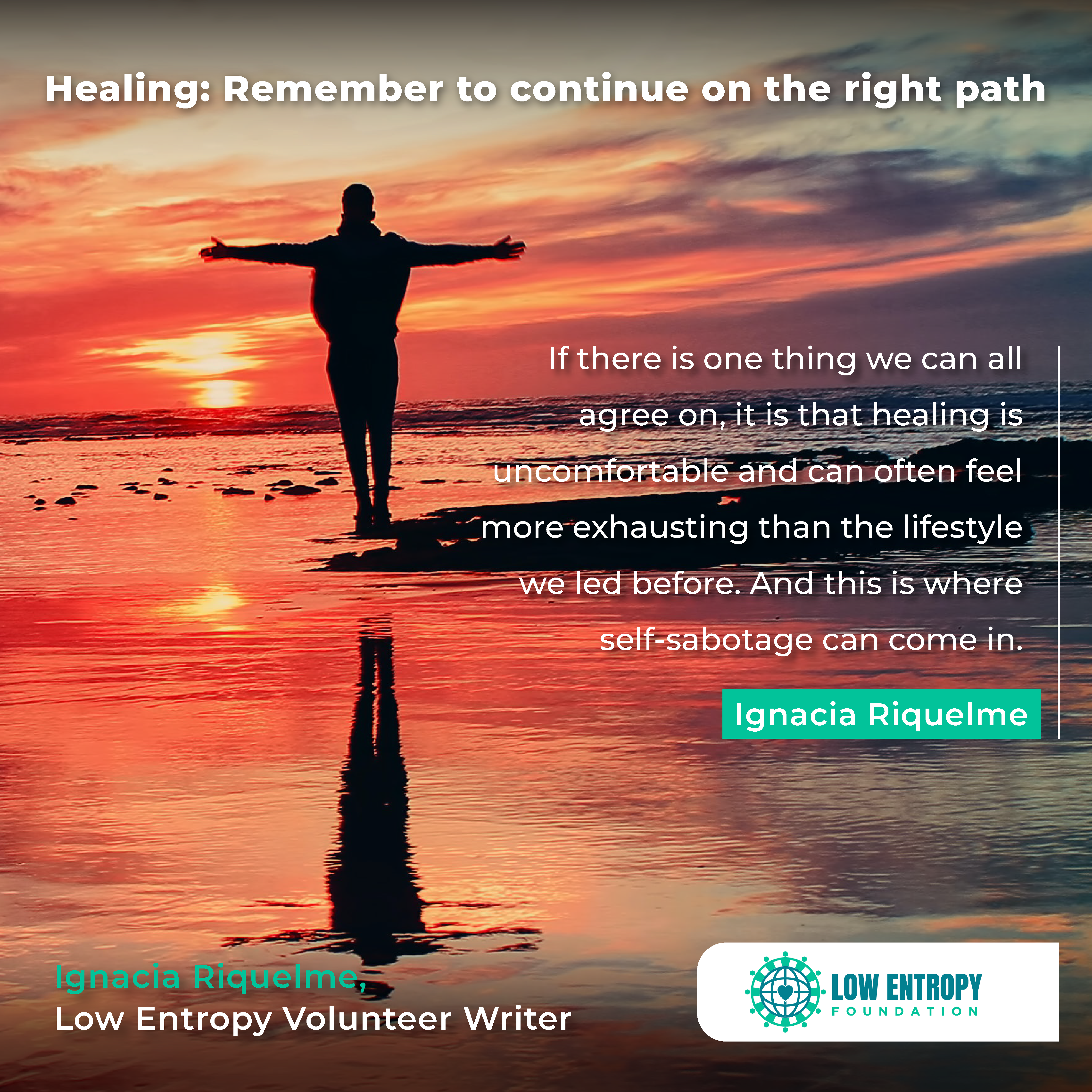 Healing: Remember to continue on the right path